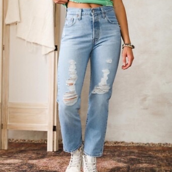 Levi’s 501 ’90s Jeans | Size W27 L28 | Distressed - Picture 1 of 9